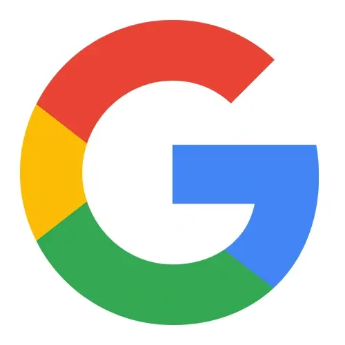 Google G logo in a white circle