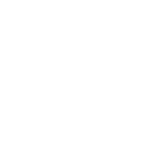 White line icon of a hand holding a hammer representing roof maintenance
