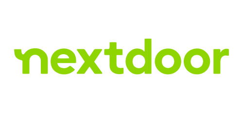 Nextdoor logo in green text